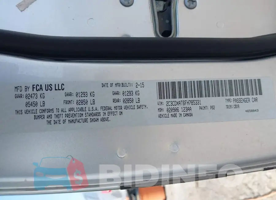 2C3CDXAT6FH785331 Photo# 9