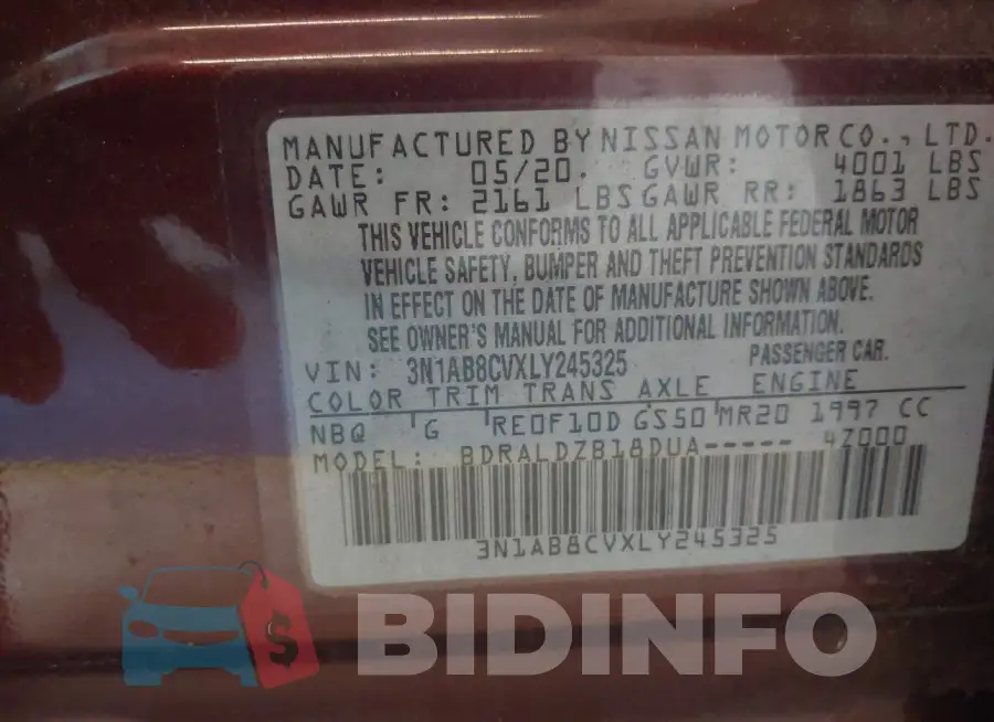 3N1AB8CVXLY245325 Photo# 9