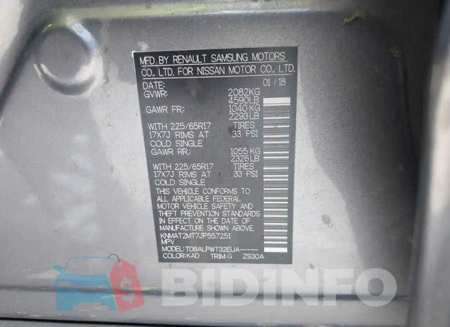 KNMAT2MT7JP557251 Photo# 9