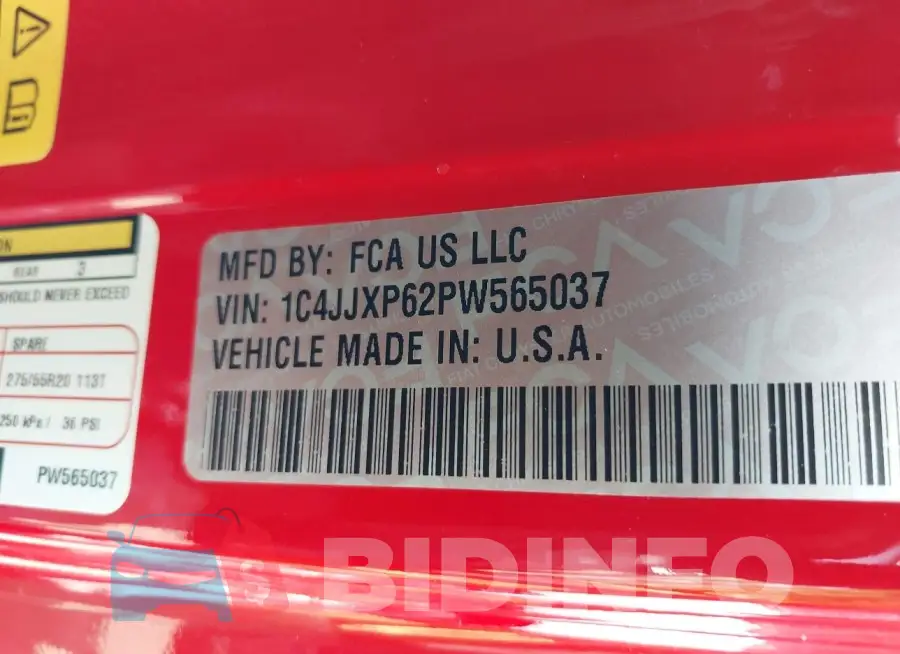 1C4JJXP62PW565037 Photo# 9