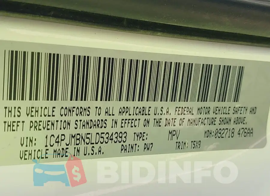 1C4PJMBN5LD534393 Photo# 9
