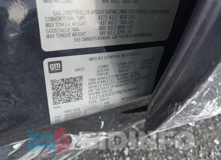 1GCUDDED3NZ626847 Photo# 9