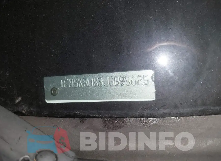 1FM5K8D83JGB98625 Photo# 9