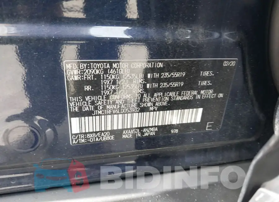 JTMC1RFV6LD053932 Photo# 9