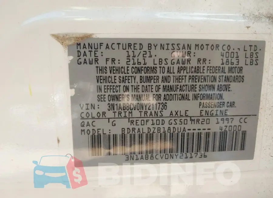 3N1AB8CV0NY211736 Photo# 9