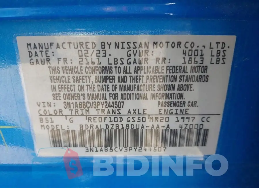 3N1AB8CV3PY244507 Photo# 9