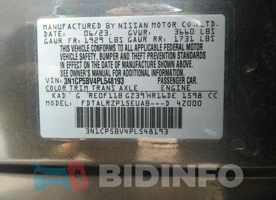 3N1CP5BV4PL548193 Photo# 9