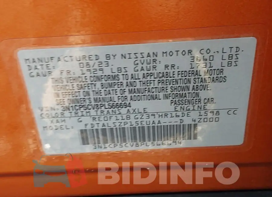 3N1CP5CV8PL566694 Photo# 9