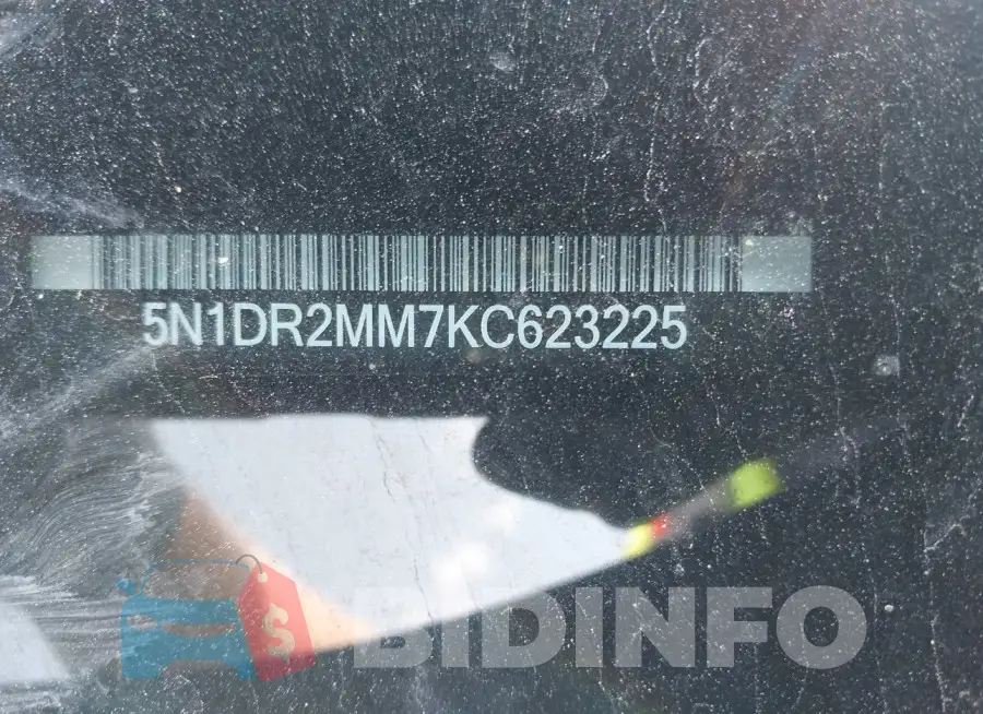 5N1DR2MM7KC623225 Photo# 9