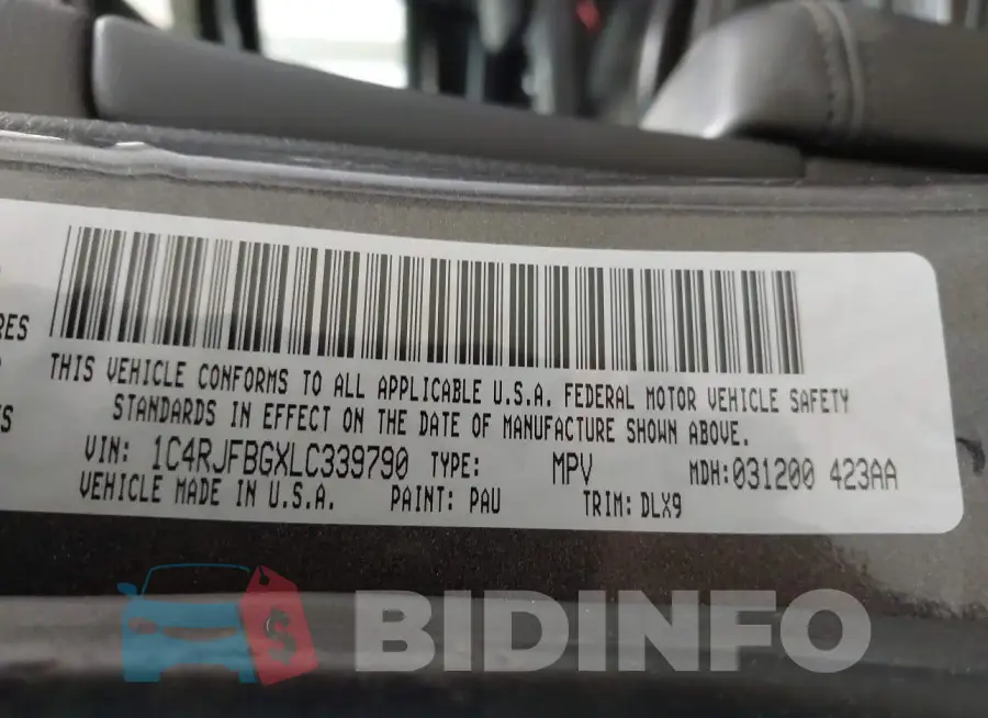 1C4RJFBGXLC339790 Photo# 9
