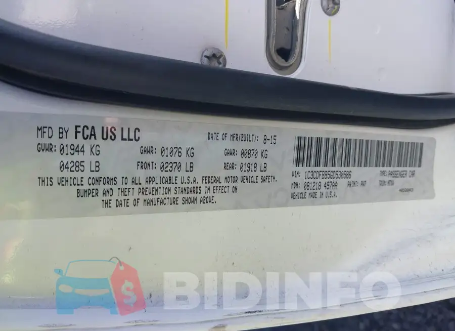 1C3CDFBB5GD530586 Photo# 9