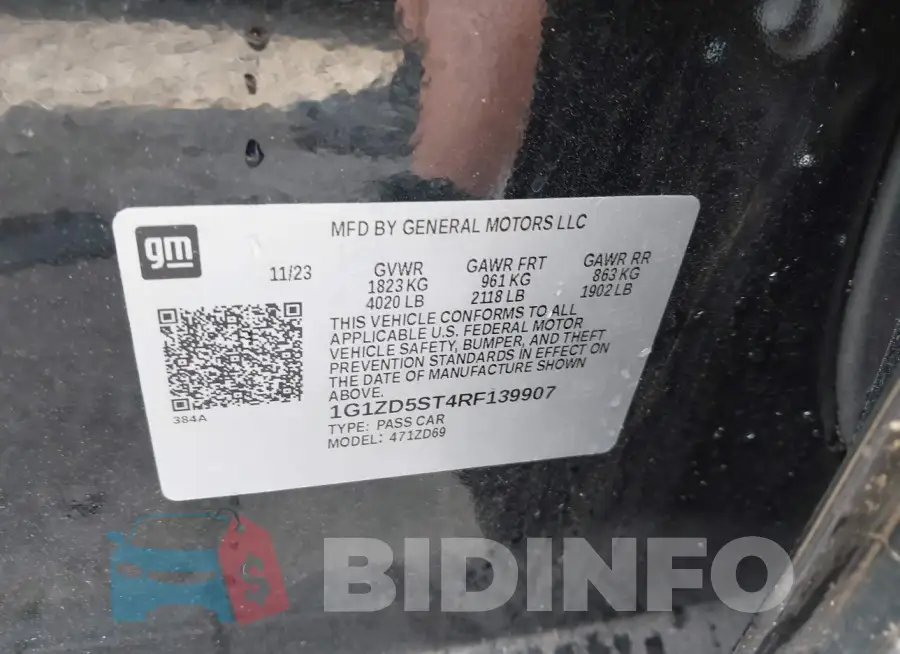 1G1ZD5ST4RF139907 Photo# 9