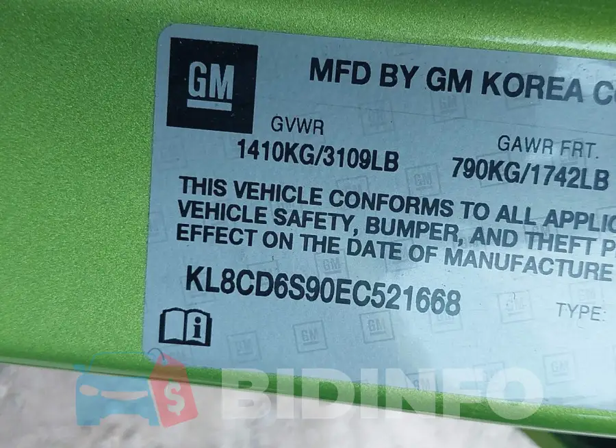KL8CD6S90EC521668 Photo# 9