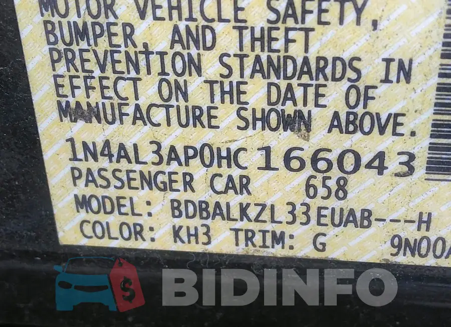 1N4AL3AP0HC166043 Photo# 9