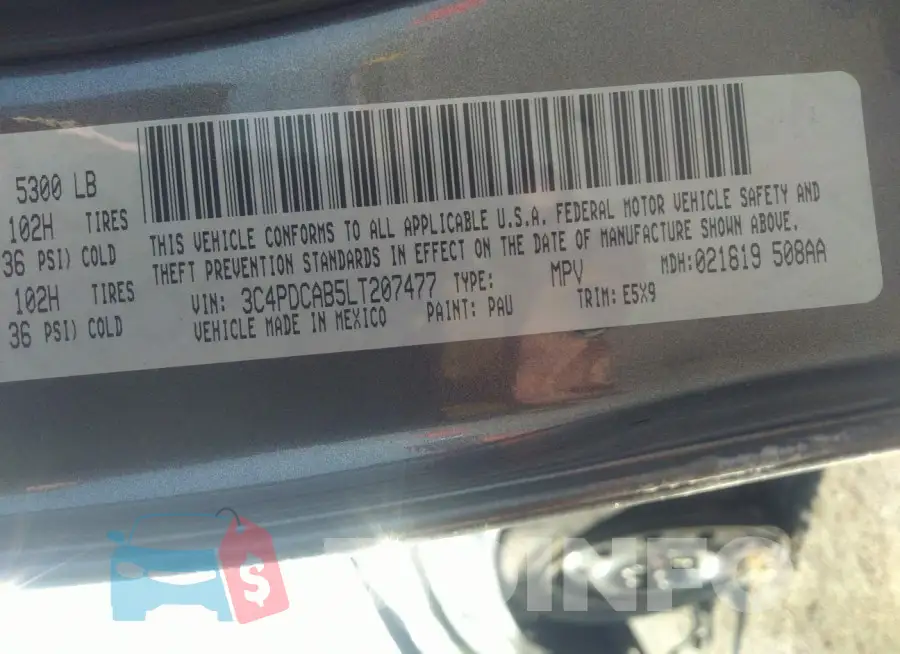 3C4PDCAB5LT207477 Photo# 9