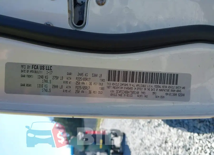 3C4PDCAB8HT585140 Photo# 9