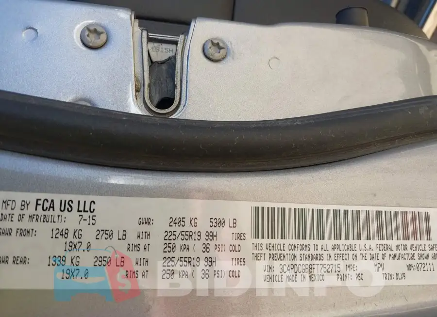 3C4PDCGB8FT752715 Photo# 9