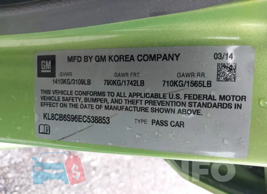 KL8CB6S96EC538853 Photo# 9
