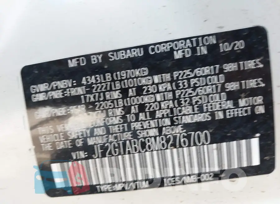 JF2GTABC8M8276700 Photo# 9