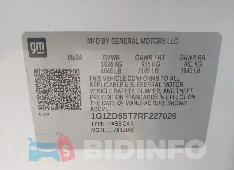 1G1ZD5ST7RF227026 Photo# 9