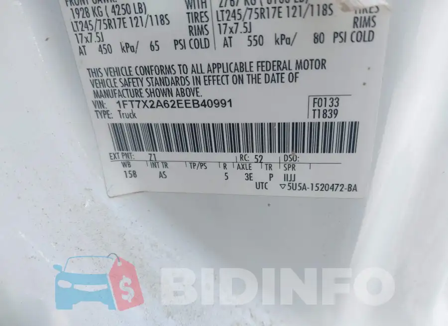 1FT7X2A63FEA58690 Photo# 9