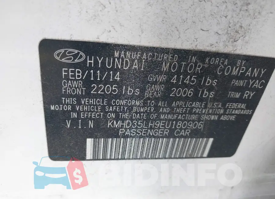 KMHD35LH9EU180906 Photo# 9