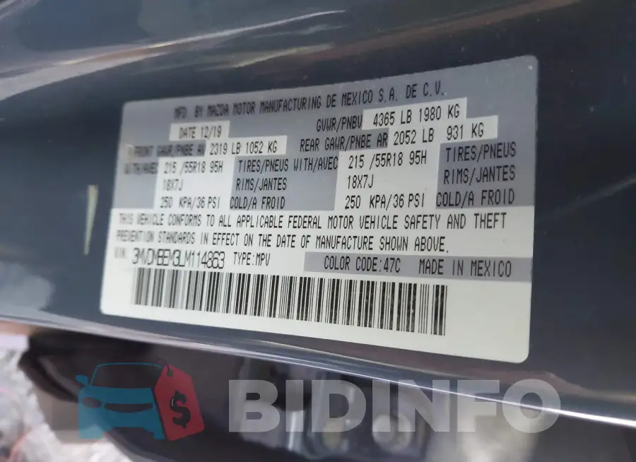 3MVDMBEM3LM114863 Photo# 9