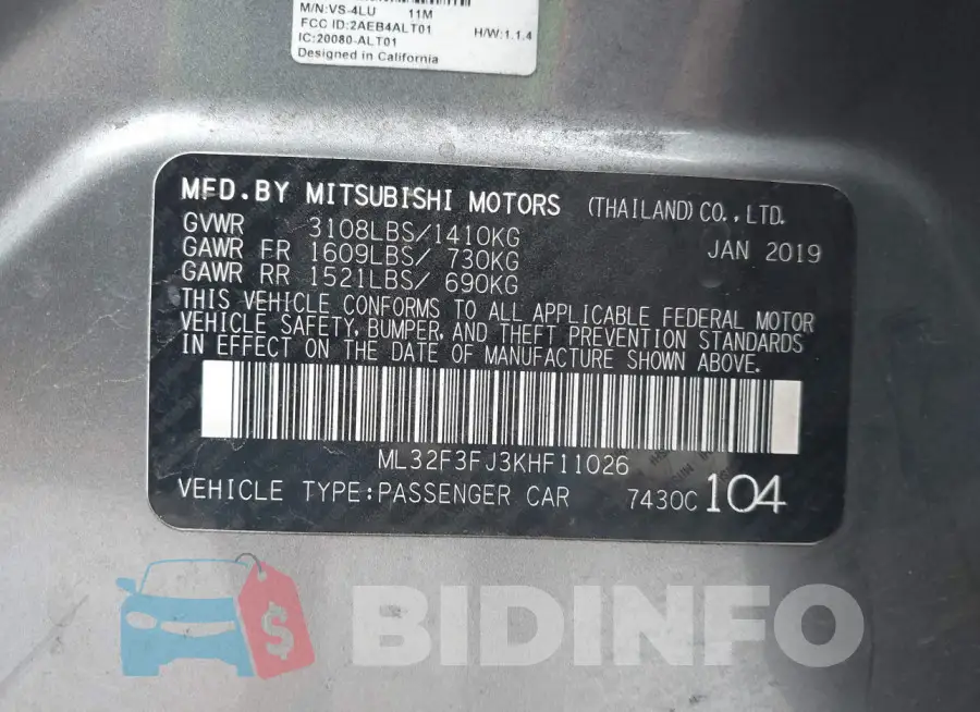 ML32F3FJ3KHF11026 Photo# 9