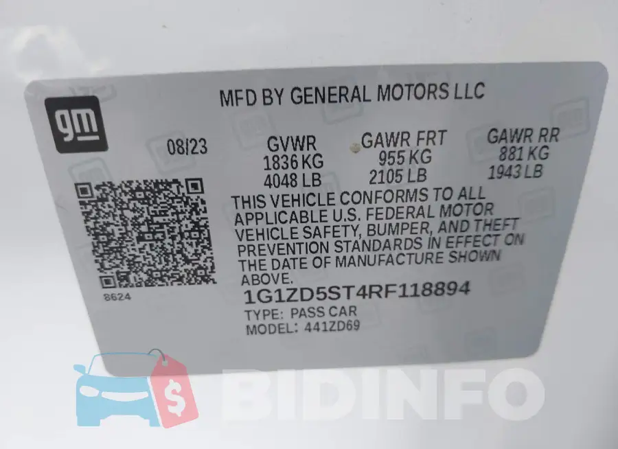 1G1ZD5ST4RF118894 Photo# 9