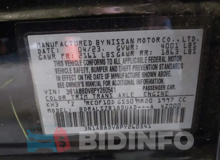 3N1AB8DV8PY260541 Photo# 9