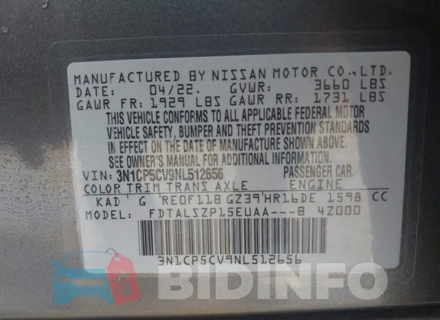 3N1CP5CV9NL512656 Photo# 9