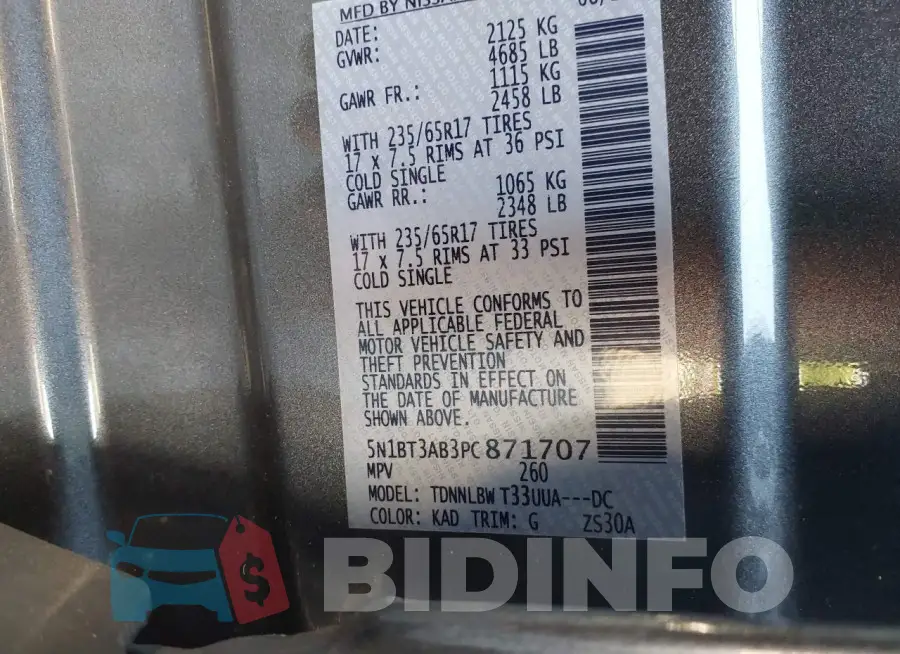5N1BT3AB3PC871707 Photo# 9