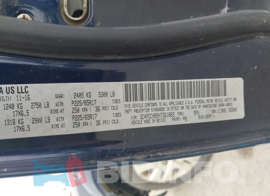 3C4PDCAB5HT561863 Photo# 9