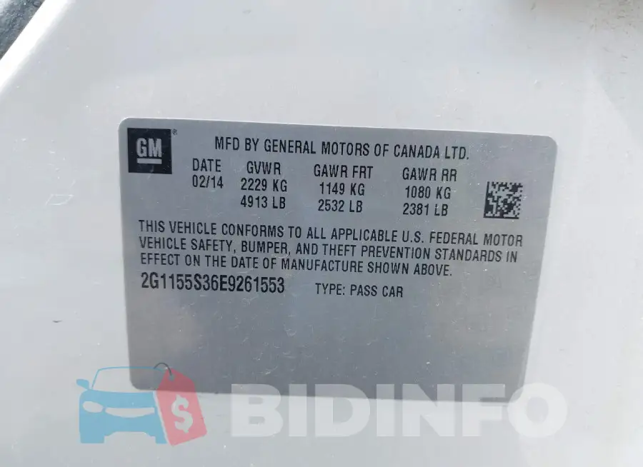 2G1155S36E9261553 Photo# 9