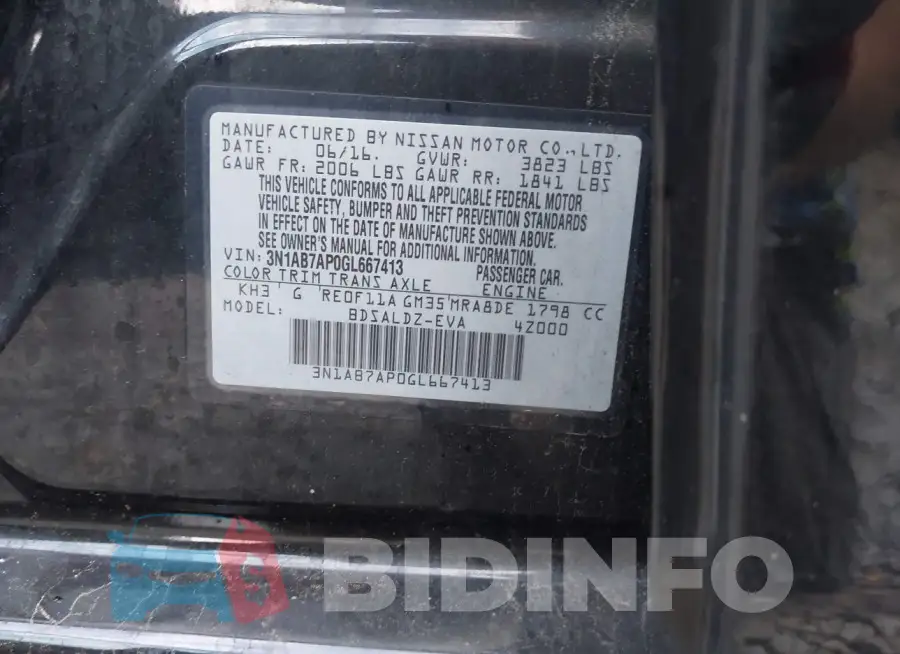 3N1AB7AP0GL667413 Photo# 9