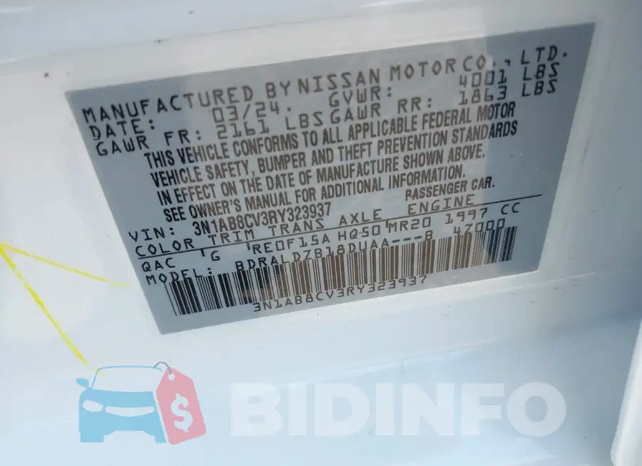 3N1AB8CV3RY323937 Photo# 9