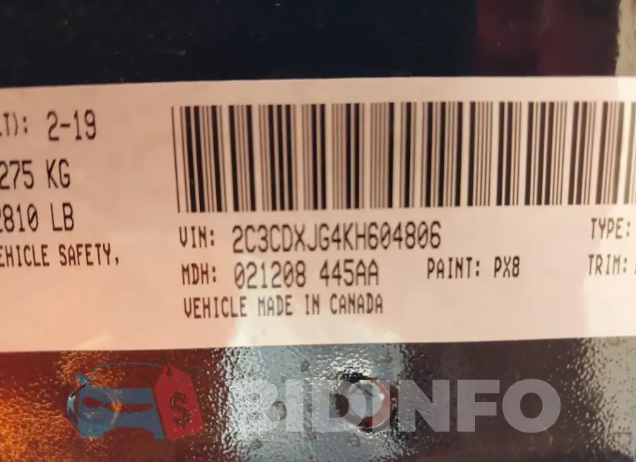 2C3CDXJG4KH604806 Photo# 9