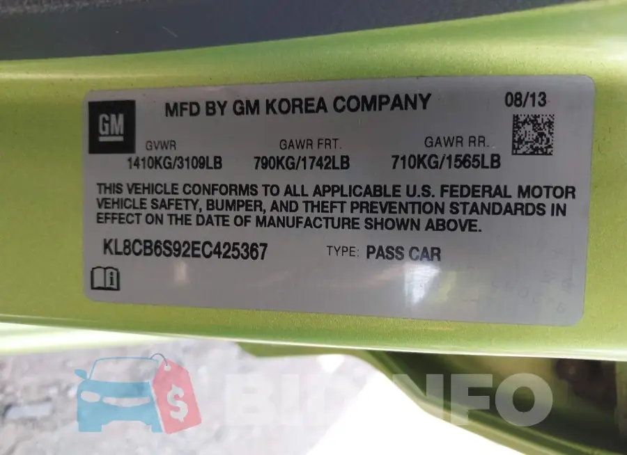 KL8CB6S92EC425367 Photo# 9