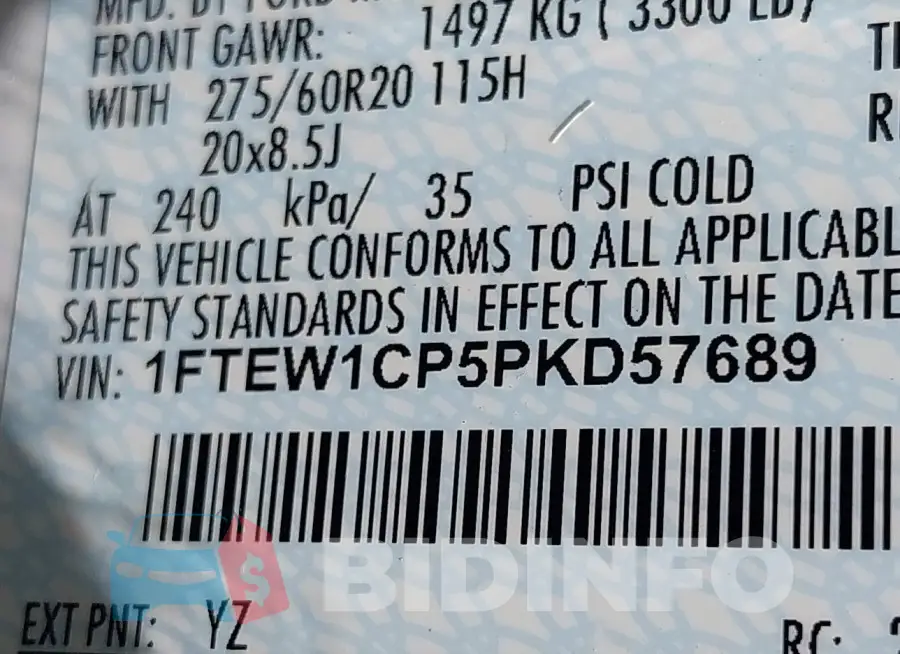 1FTEW1CP5PKD57689 Photo# 9