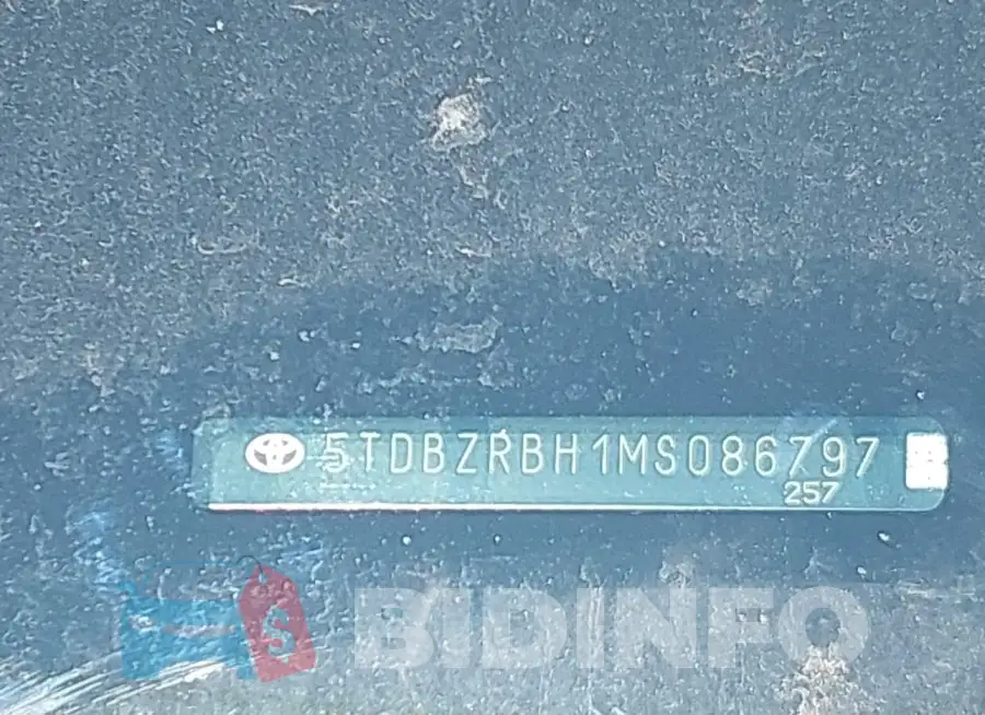 5TDBZRBH1MS086797 Photo# 9
