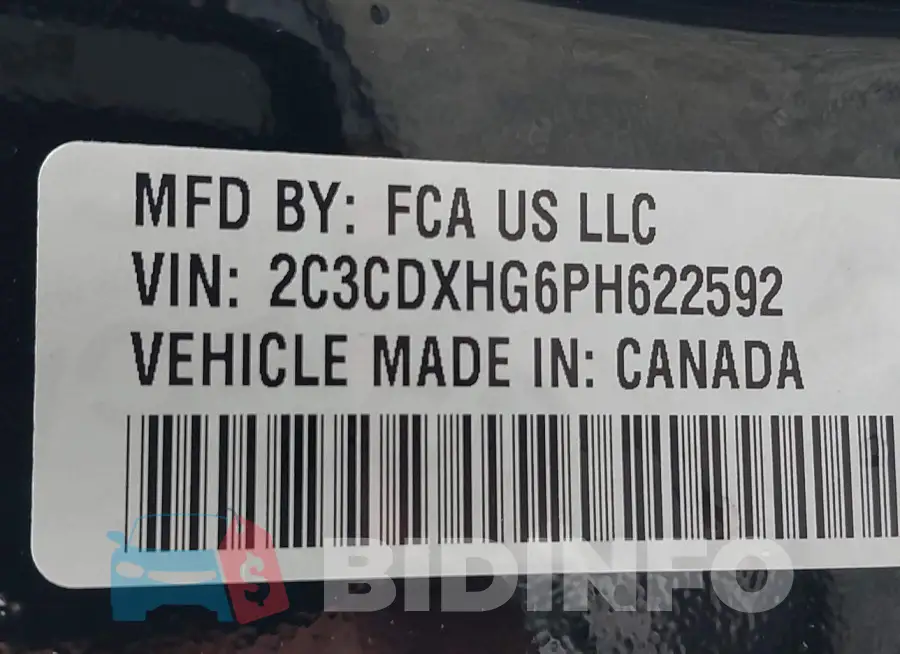 2C3CDXHG6PH622592 Photo# 9