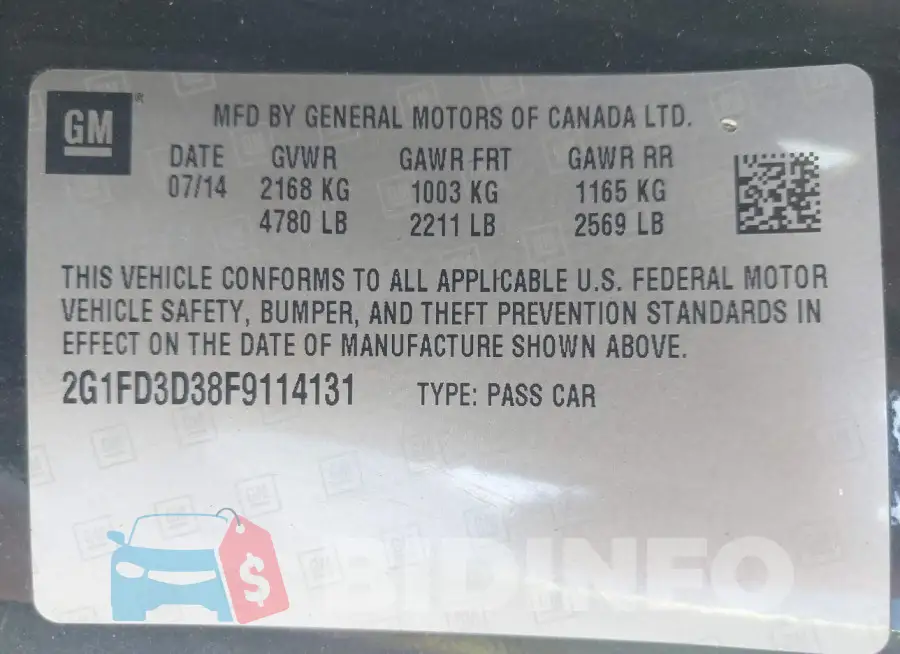 2G1FD3D38F9114131 Photo# 9