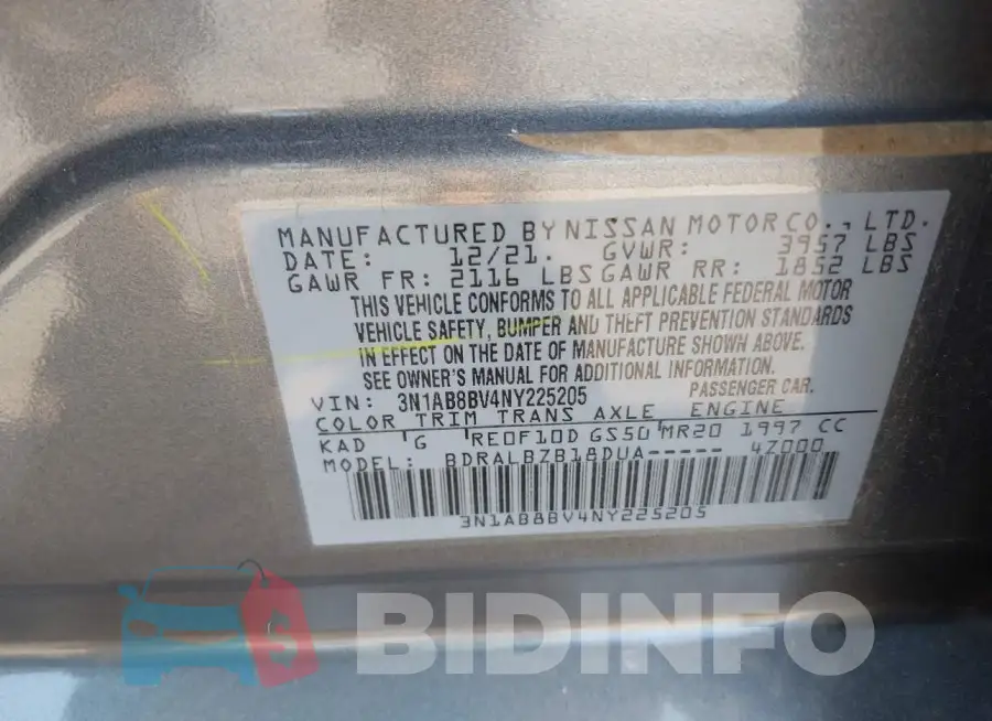 3N1AB8BV4NY225205 Photo# 9