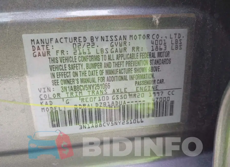 3N1AB8CV5NY251066 Photo# 9