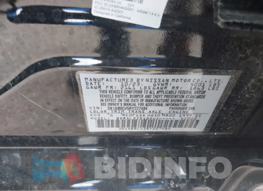 3N1AB8CV5RY227484 Photo# 9
