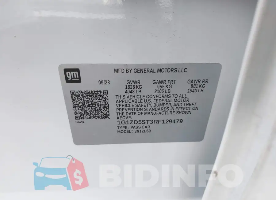 1G1ZD5ST3RF129479 Photo# 9