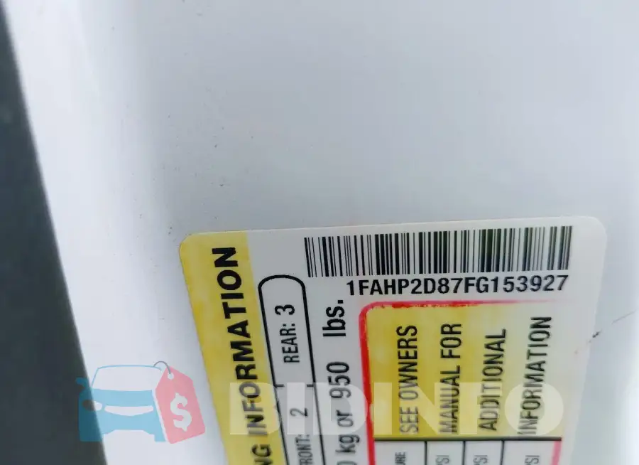 1FAHP2D87FG153927 Photo# 9