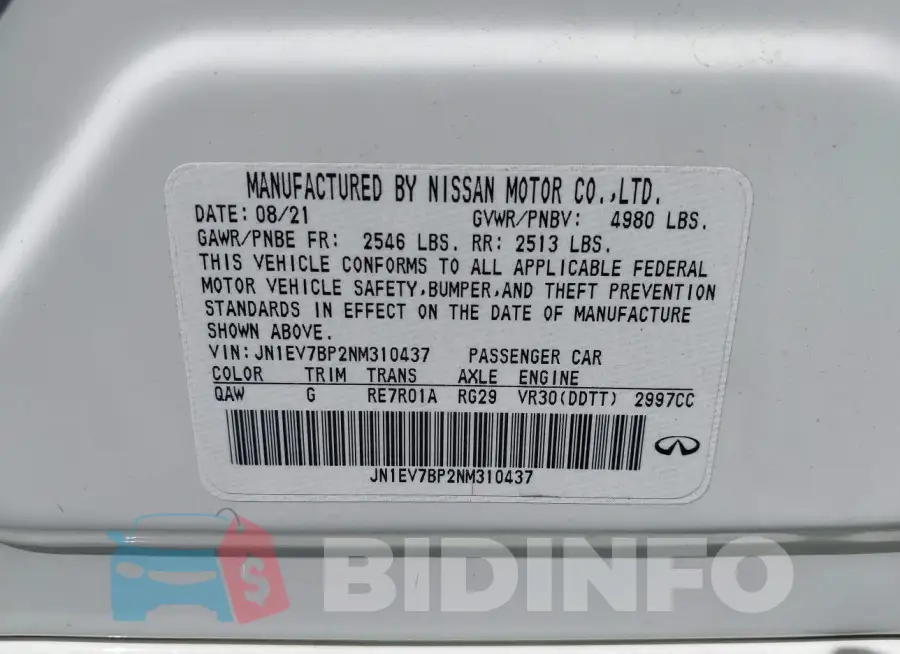JN1EV7BP2NM310437 Photo# 9