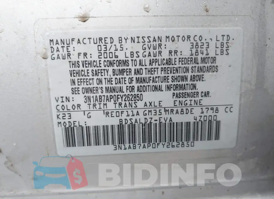 3N1AB7AP0FY262850 Photo# 9