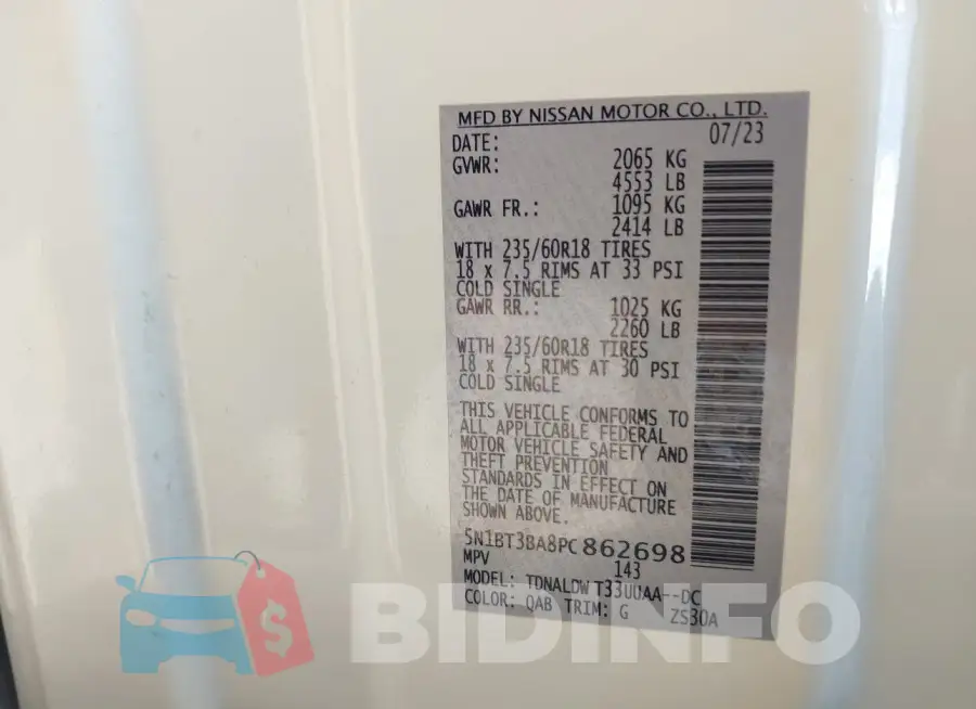 5N1BT3BA8PC862698 Photo# 9